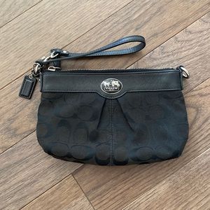 Black Coach Wristlet